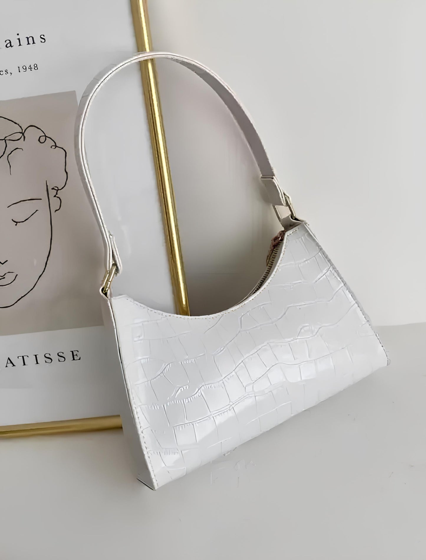 Ivory Croc Baguette