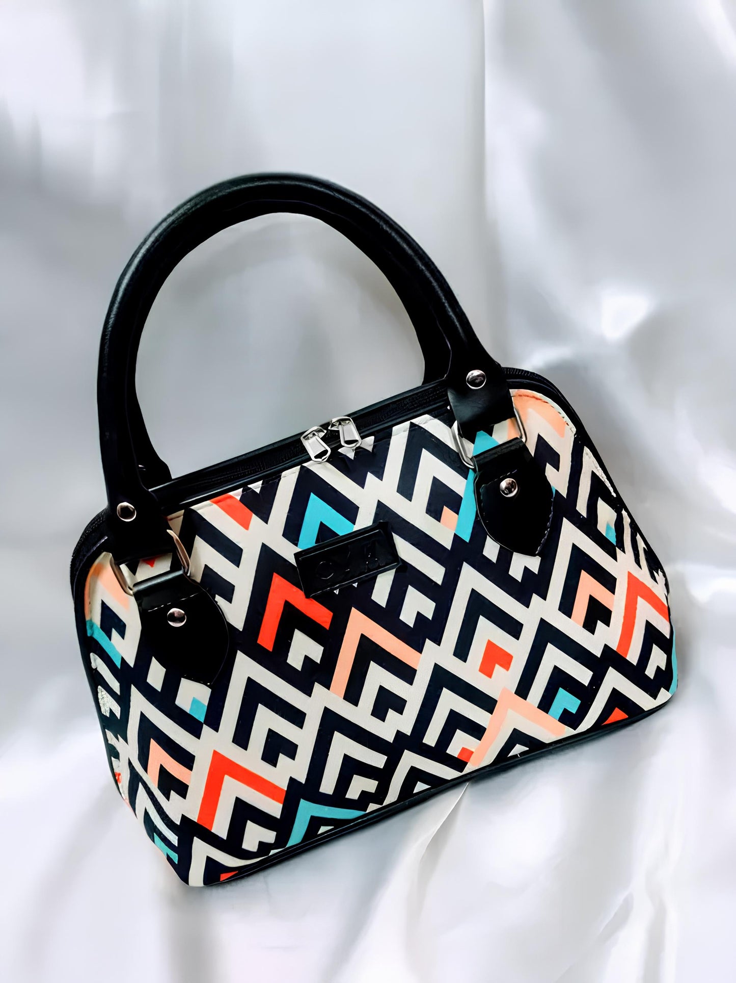 Chevron Top-Handle Satchel
