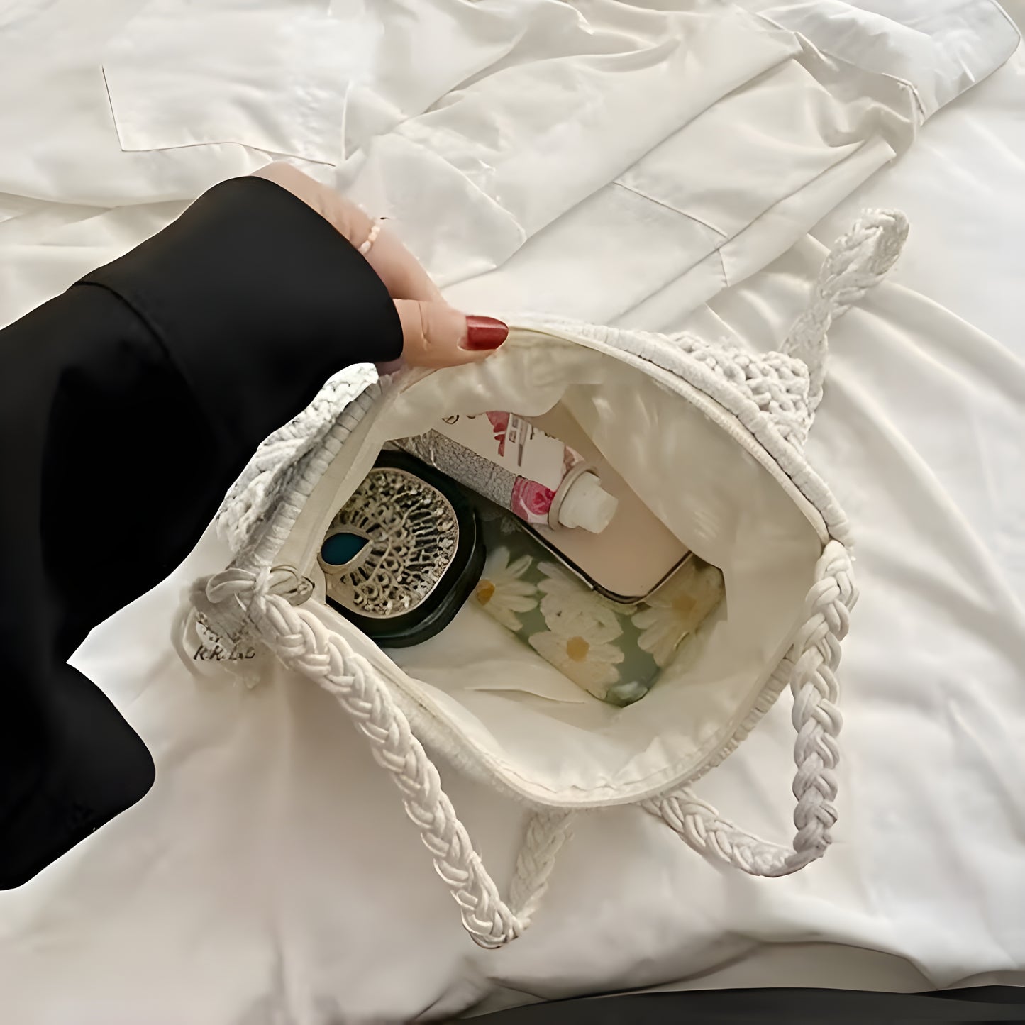 Crochet Tassel Envelop Bag