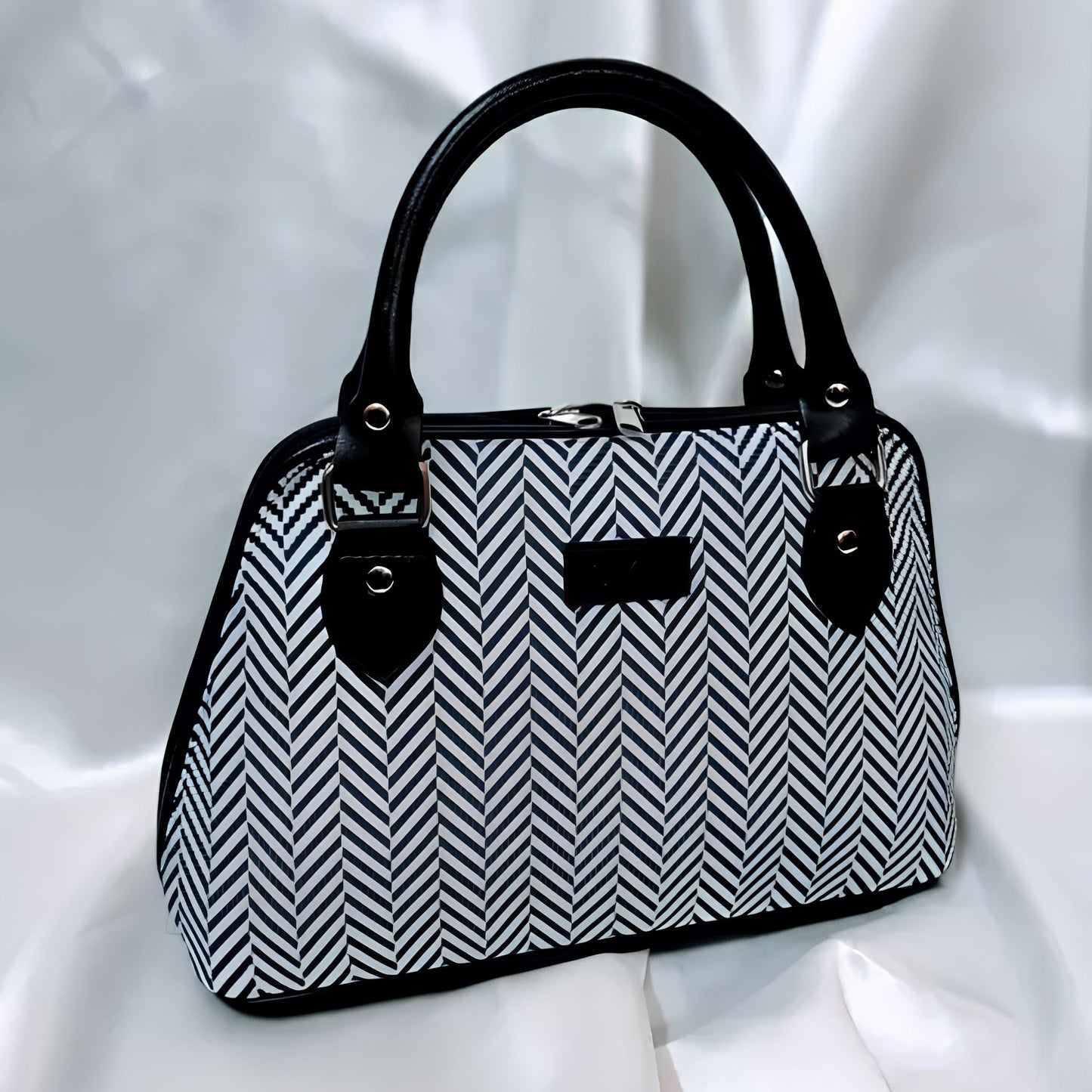 Chevron Top-Handle Satchel