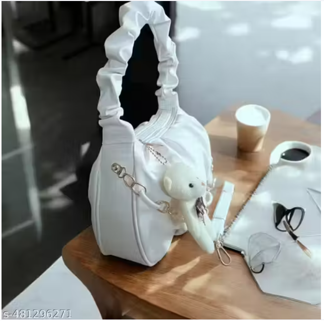 Ruched Handle Shoulder Bag